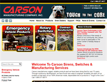 Tablet Screenshot of carson-mfg.com